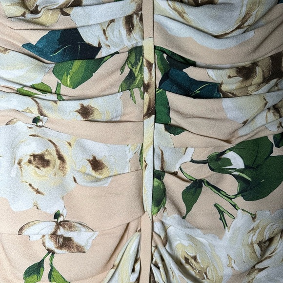 DOLCE & GABBANA Ruched silk Blush Rose black lace Dress 38 = USA 2 - Picture 8 of 16